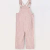 Blukids Salopette in twill di puro cotone neonata- Pantaloni