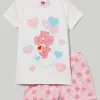 Blukids Set pigiama corto Care Bears in puro cotone bambina- Pigiami