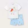 Blukids Set pigiama corto in jersey di puro cotone neonato- Pigiami