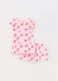 Blukids Set pigiama corto in jersey di puro cotone bambina- Pigiami