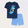 Blukids Set pigiama corto in jersey di puro cotone ragazzo- Pigiami