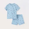 Blukids Set pigiama corto in jersey di puro cotone neonato- Pigiami