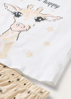 Blukids Set pigiama corto in jersey di puro cotone bambina- Pigiami