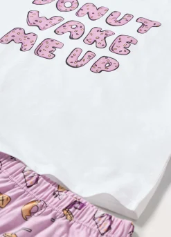 Blukids Set pigiama corto in jersey di puro cotone ragazza- Pigiami