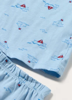 Blukids Set pigiama corto in jersey di puro cotone neonato- Pigiami