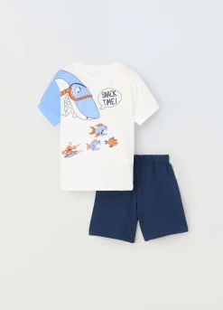 Blukids Set pigiama corto in puro cotone bambino-Bambino Pigiami