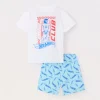 Blukids Set pigiama corto in puro cotone bambino-Bambino Pigiami