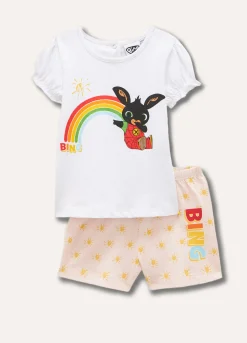 Blukids Set pigiama corto in puro cotone neonata- Pigiami
