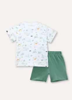 Blukids Set pigiama corto in puro cotone neonato- Pigiami