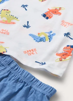 Blukids Set pigiama corto in puro cotone neonato- Pigiami