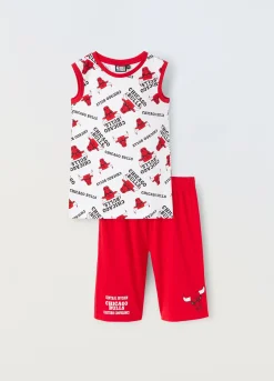 Blukids Set pigiama corto NBA in puro cotone ragazzo- Pigiami
