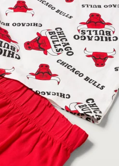 Blukids Set pigiama corto NBA in puro cotone ragazzo- Pigiami