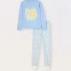 Blukids Set pigiama in jersey di puro cotone bambina- Pigiami