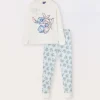 Blukids Set pigiama in jersey di puro cotone ragazza Stitch- Pigiami