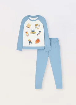 Blukids Set pigiama in puro cotone ragazzo-Bambino Pigiami