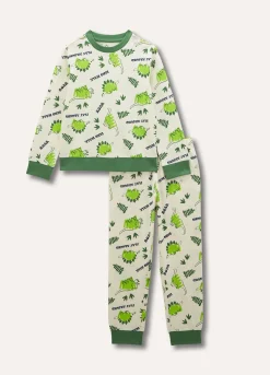 Blukids Set pigiama in puro cotone con stampa bambino-Bambino Pigiami