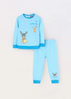 Blukids Set pigiama lungo in jersey di puro cotone neonato- Pigiami