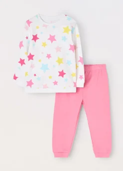 Blukids Set pigiama lungo in puro cotone organico neonata- Pigiami
