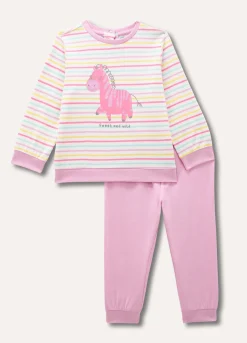Blukids Set pigiama lungo in puro cotone neonata- Pigiami