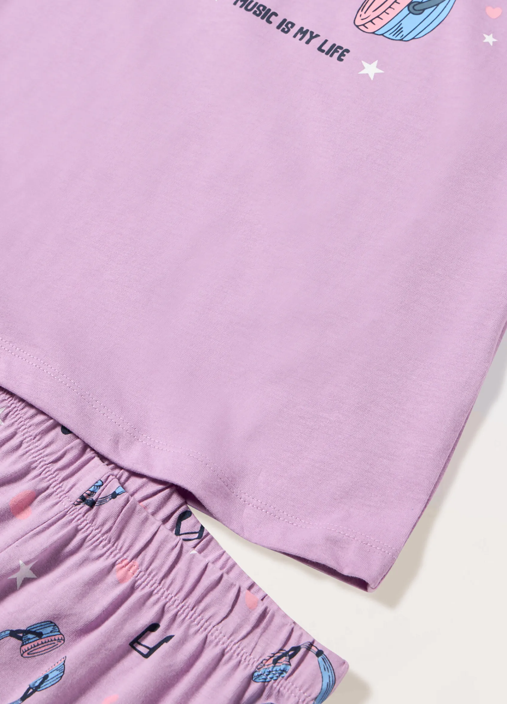 Blukids Set pigiama lungo in puro cotone ragazza- Pigiami