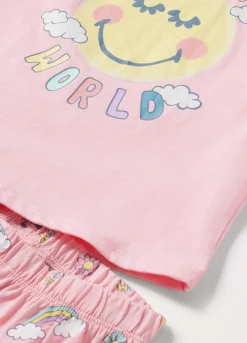 Blukids Set pigiama lungo in puro cotone bambina- Intimo