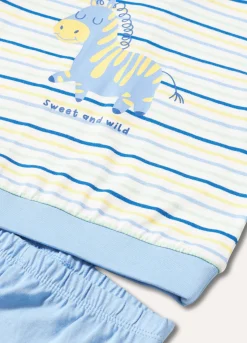 Blukids Set pigiama lungo in puro cotone neonata- Pigiami