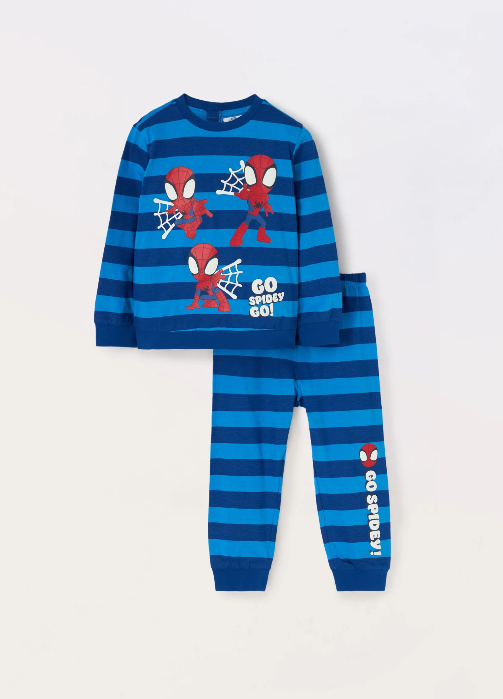 Blukids Set pigiama lungo Spidey in puro cotone organico neonato- Pigiami