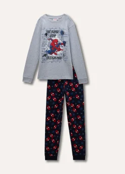 Blukids Set pigiama Spiderman in cotone bambino-Bambino Pigiami