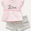 Blukids Set t-shirt + shorts in puro cotone neonata- Completini
