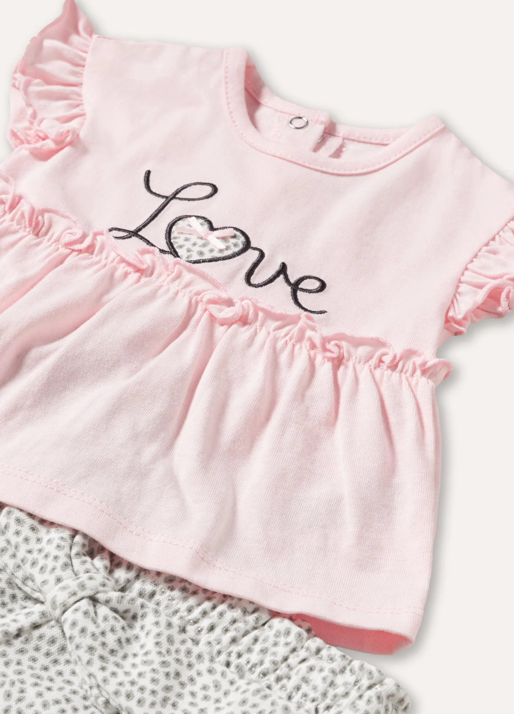 Blukids Set t-shirt + shorts in puro cotone neonata- Completini
