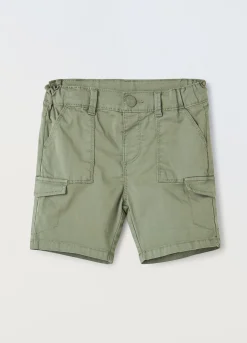 Blukids Shorts cargo in cotone stretch neonato- Pantaloni