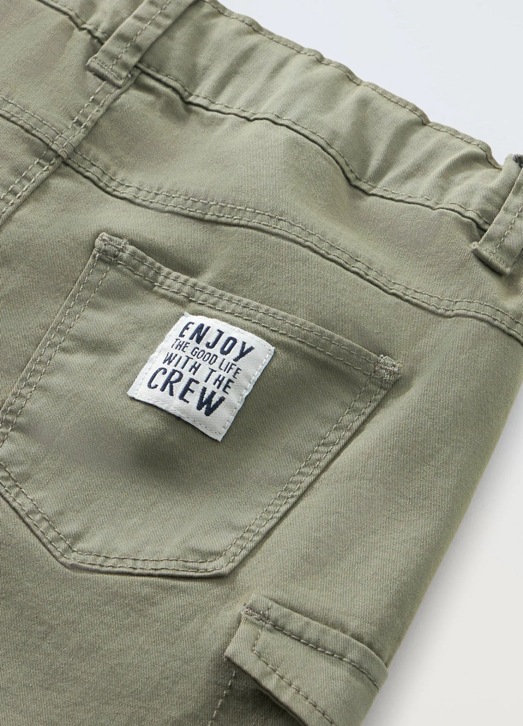 Blukids Shorts cargo in cotone stretch neonato- Pantaloni