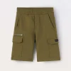Blukids Shorts cargo in french terry di puro cotone ragazzo- Pantaloni
