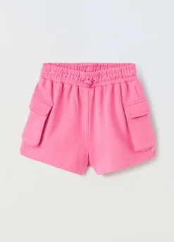 Blukids Shorts cargo in misto cotone ragazza- Pantaloni