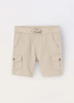 Blukids Shorts cargo in puro cotone bambino-Bambino Pantaloni