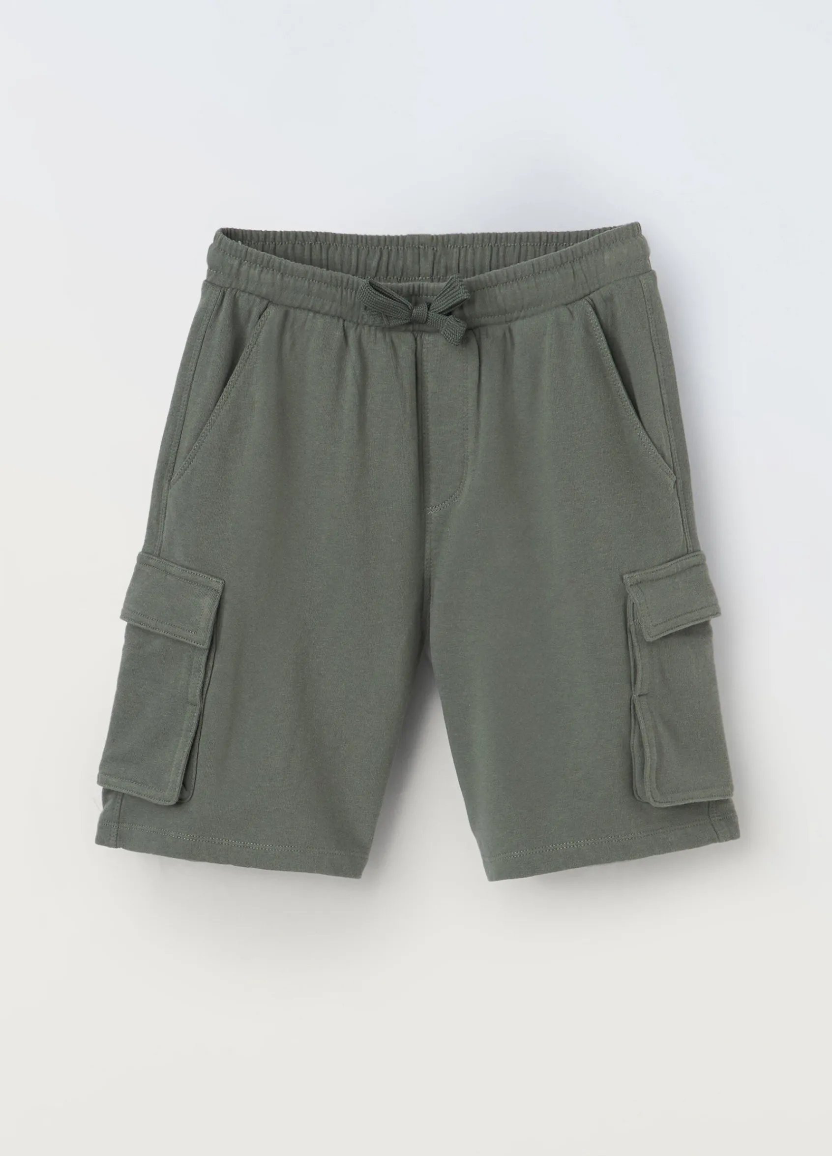 Blukids Shorts cargo in puro cotone ragazzo- Pantaloni