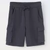 Blukids Shorts cargo in puro cotone ragazzo- Pantaloni
