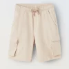 Blukids Shorts cargo in puro cotone ragazzo- Pantaloni