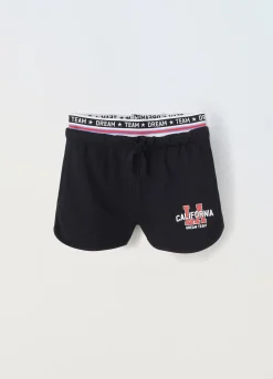 Blukids Shorts con vita jacquard ragazza- Pantaloni