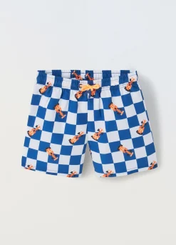 Blukids Shorts da bagno a scacchi bambino-Bambino Mare