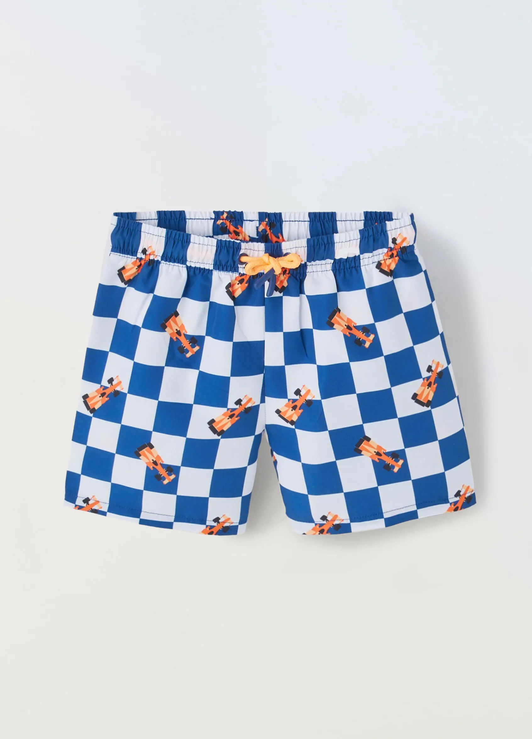 Blukids Shorts da bagno a scacchi bambino-Bambino Mare