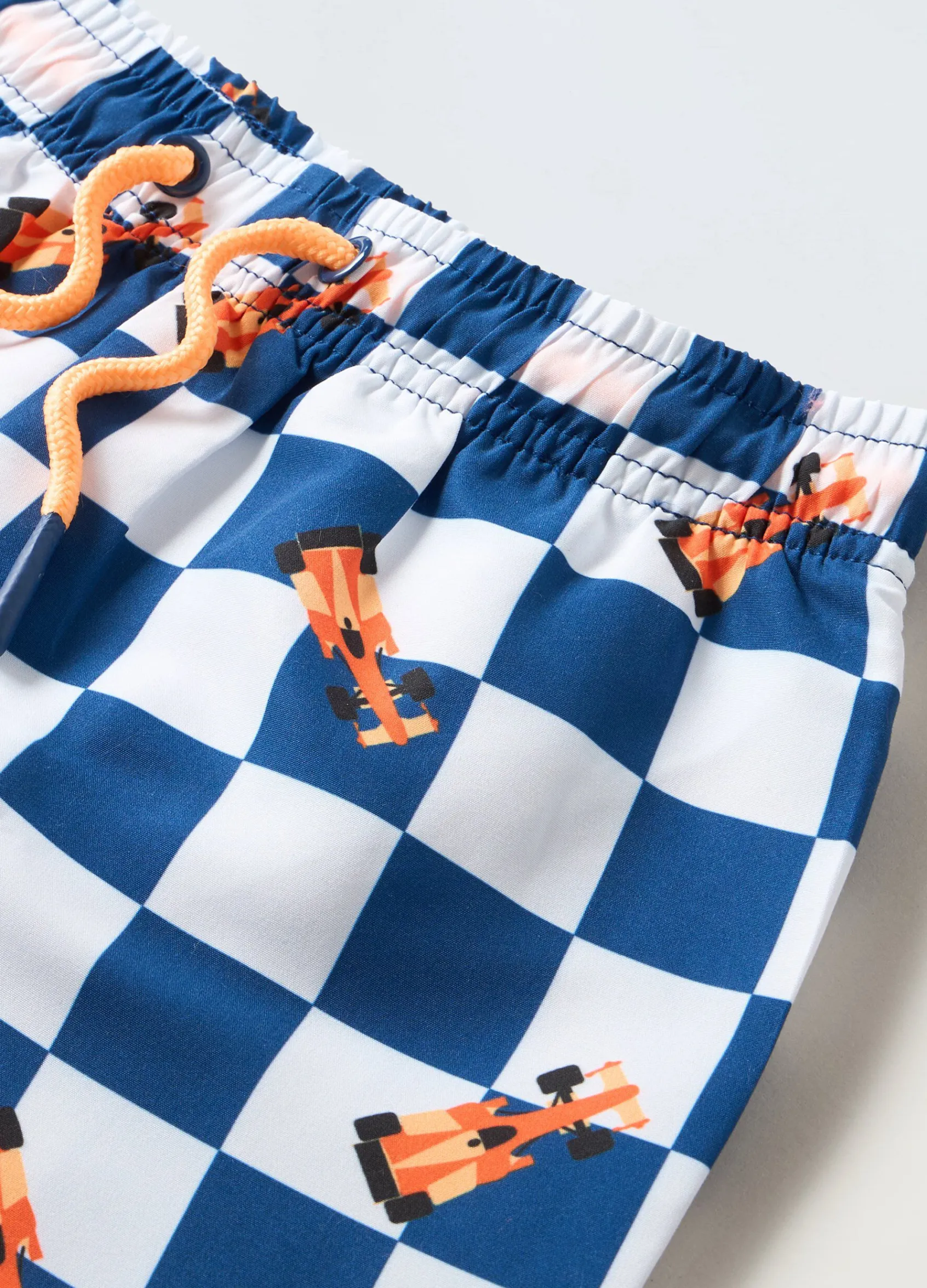 Blukids Shorts da bagno a scacchi bambino-Bambino Mare