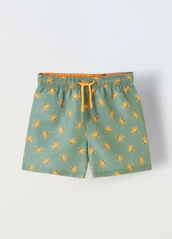 Blukids Shorts da bagno con stampa bambino-Bambino Mare