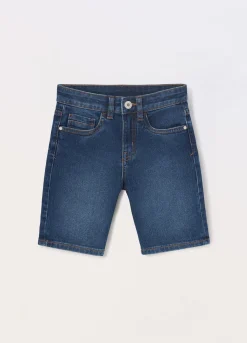 Blukids Shorts denim stretch bambino-Bambino Pantaloni