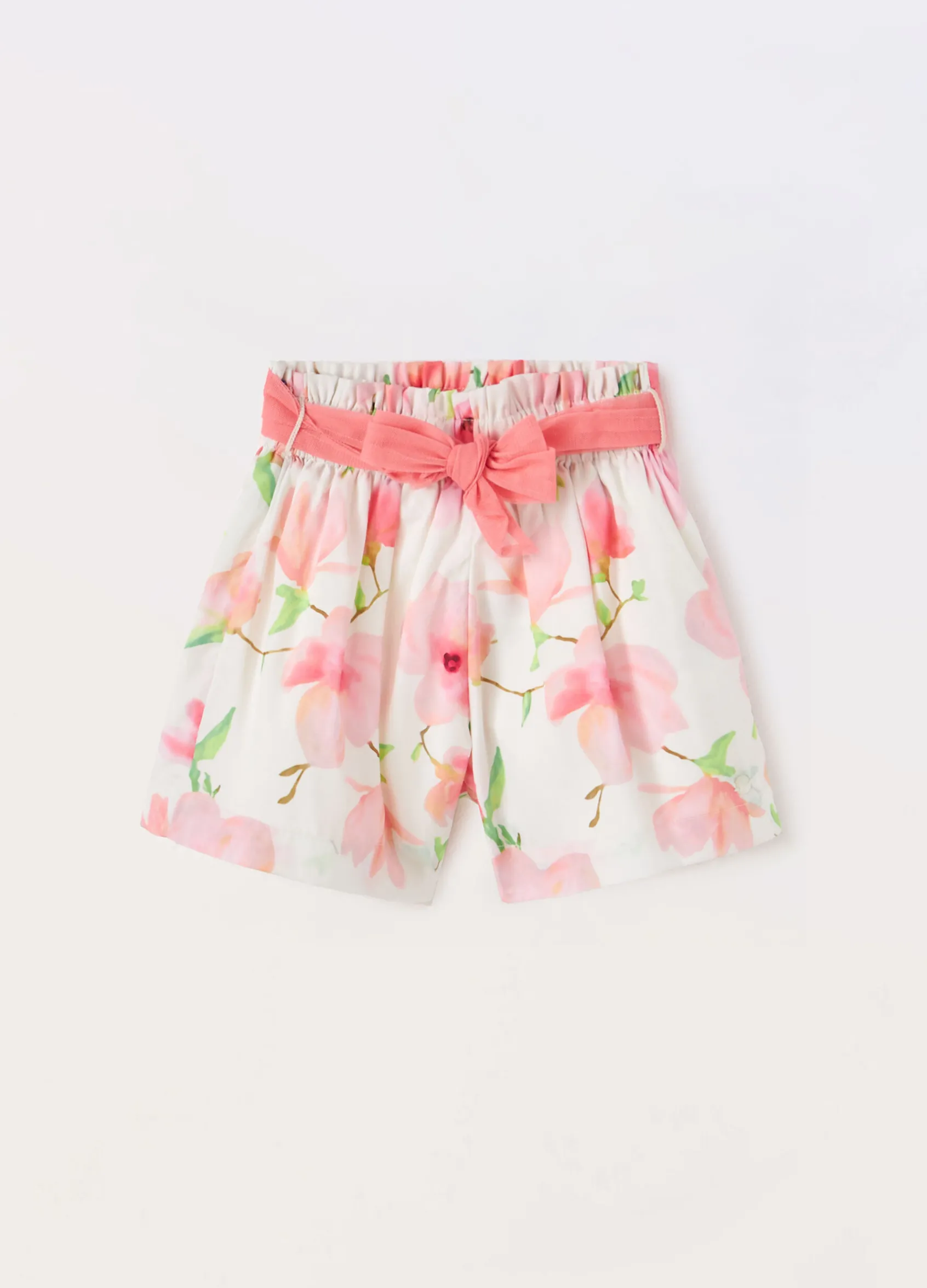 Blukids Shorts in american crepe bambina- Pantaloni