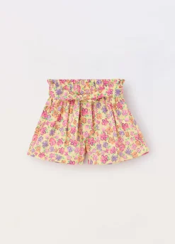 Blukids Shorts in american crepe bambina- Pantaloni