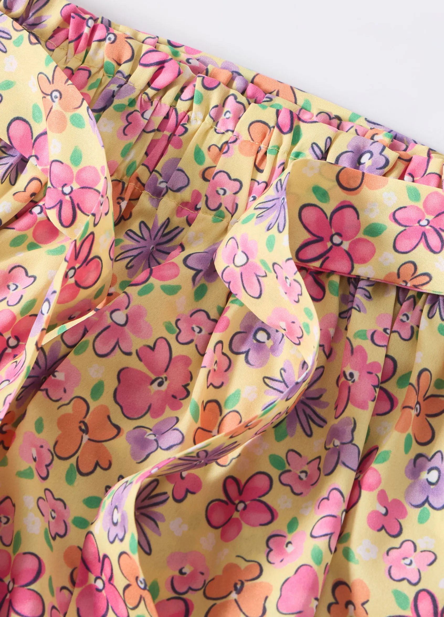 Blukids Shorts in american crepe bambina- Pantaloni