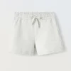 Blukids Shorts in cotone ragazza- Pantaloni