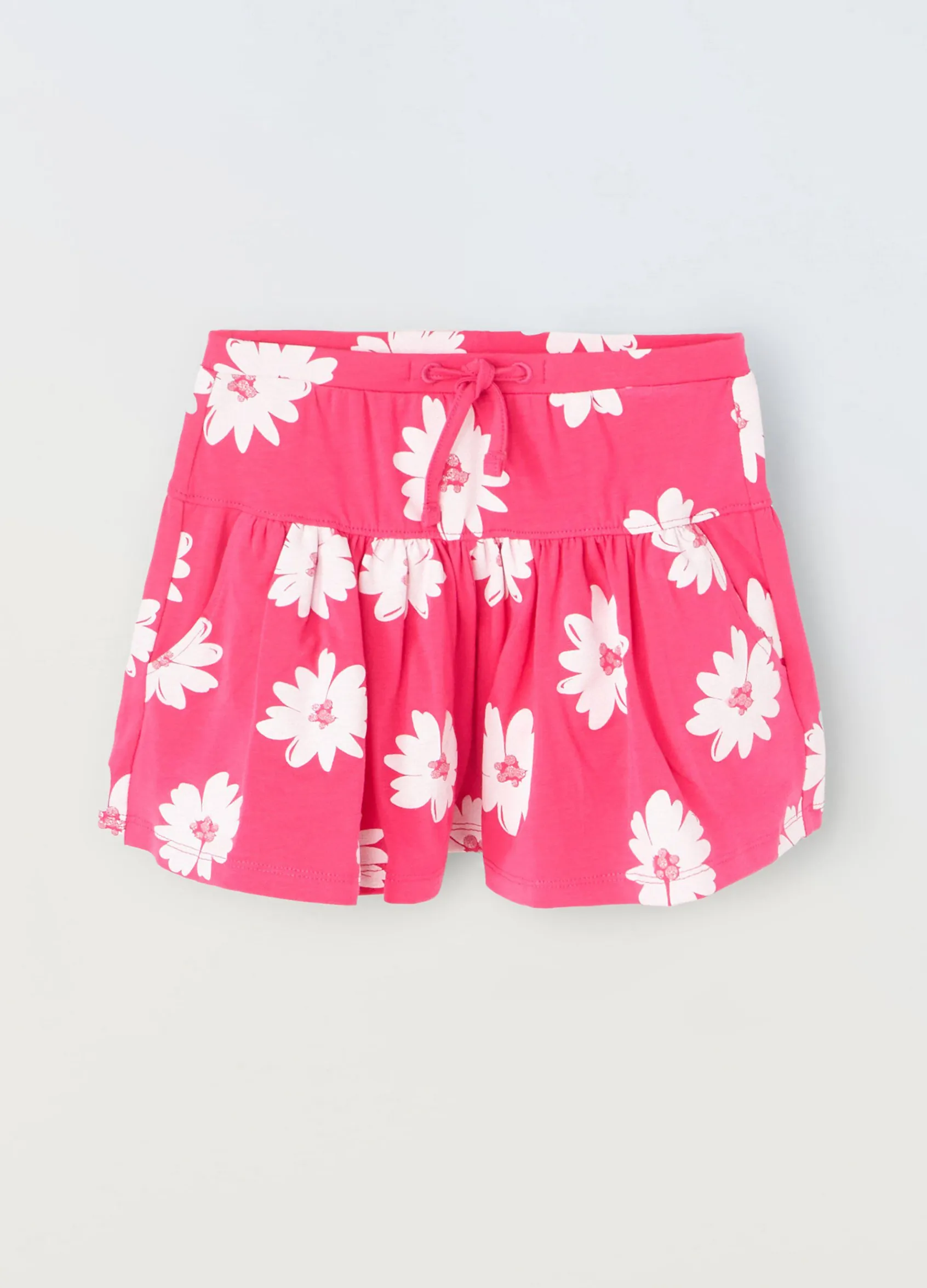 Blukids Shorts in cotone stretch bambina- Pantaloni