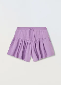 Blukids Shorts in cotone stretch bambina- Pantaloni